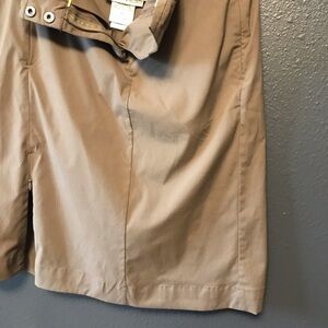 Light Khaki Knee-Length Skirt